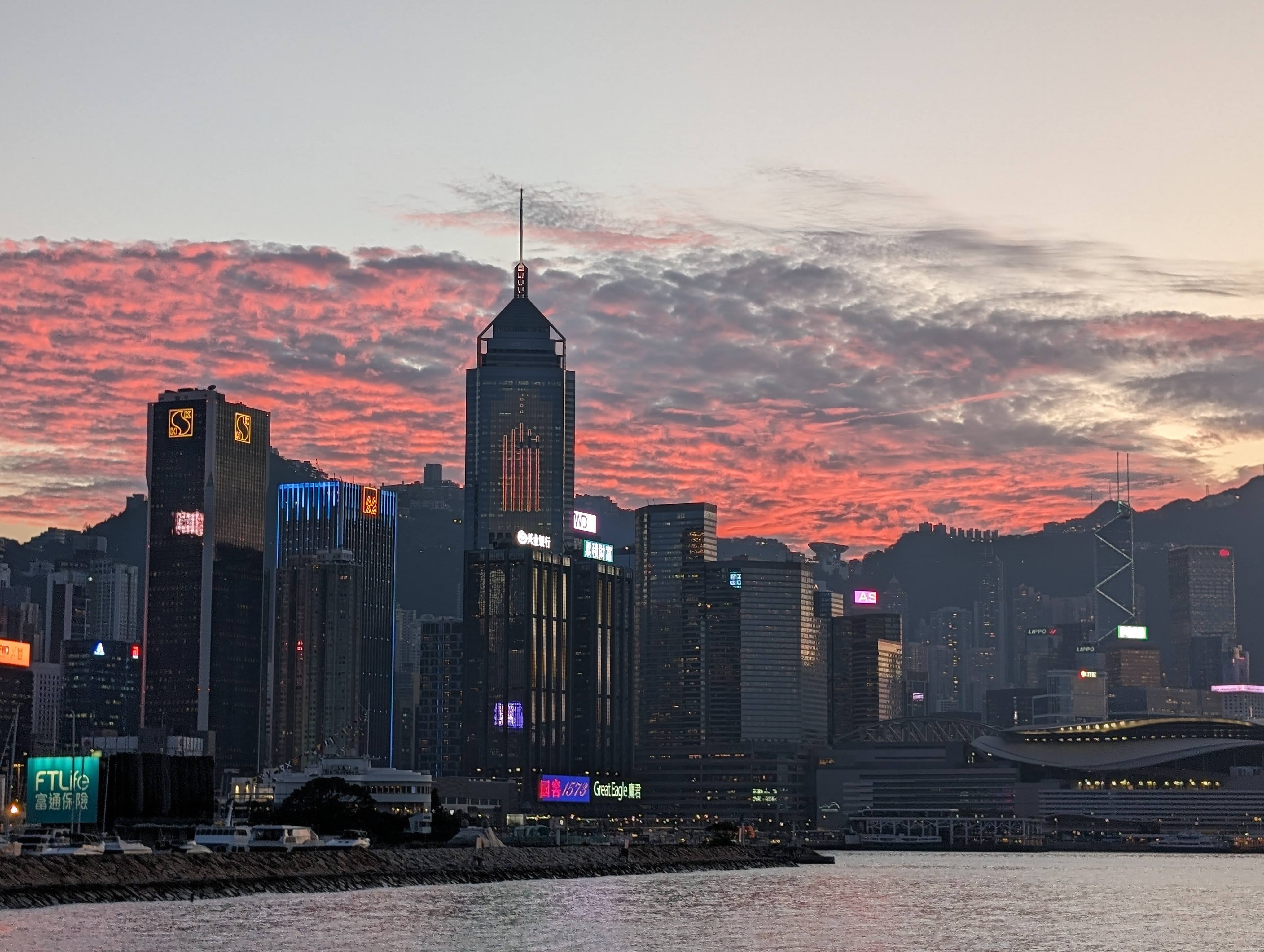 Causeway Bay Sunset photo in JPG